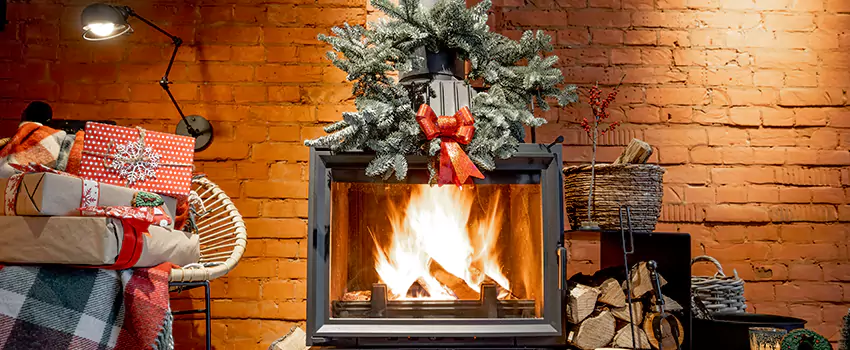 Travis Industries Linear Gas Fireplace Installation in Dixon, Illinois